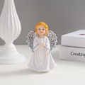 Miniatyrbillede 1 af 2: Flick Elf Engel Statue Studie Stue Skrivebord Harpiks Håndværk