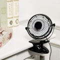 Miniatyrbilde 2 av 3: USB Vifte Klemme Skrivebord Personlig Vifte Svart