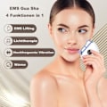 Pikkukuva 2 / 5: EMS Gua Sha -kasvohierontalaite, värinä ja lämpö, anti-ryppy, punainen/sininen/vihreä valo