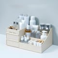 Miniatyrbillede 1 af 5: Sminkboks til kosmetisk opbevaringsboks beige