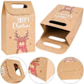 Miniatyrbilde 4 av 5: Xmas Goodies Godteposer, Medium og Små Gaver, Livlige Farger og Unike Design, Miljøvennlig og Holdbar Kraftkartong For Resirkulerbar Gjenbruk