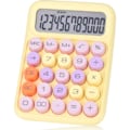 Miniatyrbillede 1 af 5: Mekanisk trykknaptæller, store knapper lette at trykke på, farverig sliktæller, automatisk søvn, med batteri (gul)