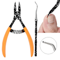 Miniatyrbild 5 av 5: Set med nageltång för inåtväxta naglar, nagelbandsskjutare, nipper, kantklippare, manikyrset