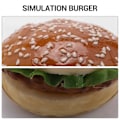 Miniatyrbillede 5 af 5: 1 stk. Realistisk Hamburger Livagtig Simulering Hamburger Display Børne Mad Brød Legetøj Fotorekvisit