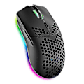 Miniatyrbillede 1 af 5: Trådløs Gaming Mus, Computermus Med Honeycomb Skal, Ergonomisk White