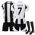 Miniatyrbillede 1 af 2: Juventus FC Hjemme Fodboldtrøjer til børn 2024-2025 Nr. 7 CHIESA 22