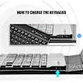 Miniatyrbilde 5 av 5: Elegant lærbelagt tastatur, perfekt følgesvenn for 4,5' til 6,8' smarttelefoner, med avtakbart etui, tilbyr bred kompatibilitet og holdbarhet