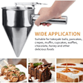 Miniatyrbilde 5 av 5: Smetdispenser i rustfritt stål med stativ for kaker, donuts, cupcakes, pannekakebaking