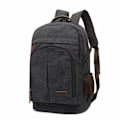 Miniatyrbillede 1 af 4: Canvas Rygsæk til Mænd, 17.3 \" Laptop - 35L Studenterrygsæk Sort