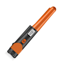 Miniatyrbillede 1 af 5: Metaldetektor Professionel Høj Sensitivitet Bærbar Håndholdt Metaldetektor med LCD-display Lommelygtefunktion Orange