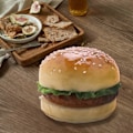 Miniatyrbillede 4 af 5: 1 stk. Realistisk Hamburger Livagtig Simulering Hamburger Display Børne Mad Brød Legetøj Fotorekvisit