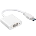 USB till VGA-omvandlare, högupplöst videoadapter, vit
