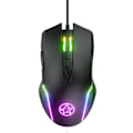 Miniatyrbillede 2 af 5: RGB Gaming Musemåtte, 800 x 300 mm, XL Musemåtte med 14 Lysindstillinger og 7 LED-farver, Stor Udvidet Lysende Skridsikker til Computer PC Gamer