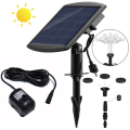 Miniatyrbild 1 av 4: Solar fontänpump - 1,8W dammvattenpump med 4 effekter - stänkfri