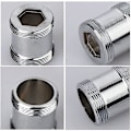 Miniatyrbild 3 av 5: 2-pack Mässing kranadapter 22mm m20 - M22 Npt hane till hane