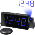 Miniatyrbild 1 av 5: Projektionsväckarklocka, Digital Vibrationsklocka | 7" LED-skärm, dubbla larm