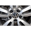 Miniatyrbild 4 av 4: 4st VW-logotyp 56 mm cap Fälgemblem Fälgmärke