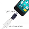Miniatyrbillede 3 af 5: 2 stk. Universal Mini USB Hun til USB C Han Konverter Adapter til Tablets Telefoner