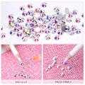 Miniatyrbillede 3 af 4: Negle Rhinestones 1440stk SS20 Glas Rhinestones Krystal Flatback Ædelsten til Kunsthåndværk Negle Makeup Tasker og Sko Dekoration