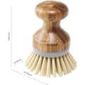 Pikkukuva 3 / 4: Palm-tiskiharja luonnollisella bambulla, luonnollinen ja harmaa, harmaa/puu