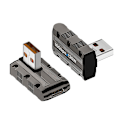 Miniatyrbild 5 av 5: 90 graders USB till USB C-adapter Typ C Hona till USB Hane-omvandlare USB-laddningsadapter 10 Gbps 120 W för bärbar dator, telefon, framåtböjd