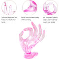 Miniatyrbilde 3 av 5: Hånd OK gest håndring display stativ klar armbånd hånd display støtte rosa smykker display ring holder hånd plast mannequin hånd stativ