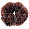 Miniatyrbillede 1 af 5: 2 stk. Magisk hårstyling Twist Ring Former Shaper Donut Chignon Bun Maker Clip Hårkrøller Lille & Stor (Brun)