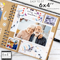 Miniatyrbillede 2 af 5: Album til at lave din egen 30-siders scrapbog Cowhide color