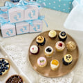 Miniatyrbillede 2 af 5: Papirgaveæsker Slik Chokoladegaver Festgaver til Babyshower Fødselsdag Dåb Børn Nyfødt Fest Bryllup, 50 stk. Slikpose