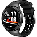 Miniatyrbillede 1 af 5: Rem til Huawei Watch GT2e, Sport Vandtæt Blød Silikone Udskiftningsrem Armbånd Sort-sort