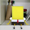 Miniatyrbild 1 av 2: Söta tecknade svamphållare med svamp, kökssvamphållare för Spongebob, kökssvampar
