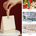 Miniatyrbild 4 av 5: 20 stycken godispresentaskar, DIY festpresentask, kreativa papperspresentaskar, för bröllop, födelsedagsfester, årsdagar