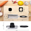 Miniatyrbillede 3 af 5: Ingefærrivejern Værktøj Ostrivejern med Håndtag Citron Zester Catcher Premium Rustfrit Stål Mini Rivejern med Beholder