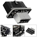 Miniatyrbillede 4 af 5: USB 3.0 Internt Header til USB 3.1/3.2 TypeC Front TypeE Adapter Til MotherboaGZ ft