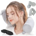 Miniatyrbillede 1 af 5: Rejsepude - Twist Memory Foam Nakkepude Støttepude, brugt til nakke-, hage-, talje- og benstøtte
