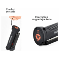 Miniatyrbilde 3 av 4: Oppladbar lys, multifunksjonslys, multifunksjonslommelykt med magnet, COB arbeidslys, USB sammenleggbar lading, utendørs hjem (liten)