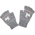 Miniatyrbild 1 av 5: Unisex Vinterhalvfingerhandskar Varma Vinter Pekskärm Handskar Stretch Stickade Skrivhandskar Gray