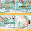 Miniatyrbild 4 av 5: Baby Carrier All-in-1 Nyfödd Baby Wrap Carrier Hands Free Spädbarnssjal Amningsöverdrag Amning Justerbar