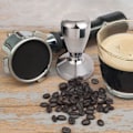 Miniatyrbild 5 av 5: Kaffetamper, 51 mm espressokaffe press i rostfritt stål silver tamper kaffebutikstillbehör med silikontampermatta