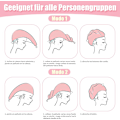 Miniatyrbilde 5 av 5: 2 STK Mikrofiber Hårhåndkle, Hårhåndkle, Hårhetter med Knapper, Anti-frizz Mikrofiber Hårhåndkle, Mikrofiber Hårturban, Superabsorberende Hurtigtørkende pink
