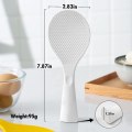 Miniatyrbillede 4 af 5: Risske, silikone stående risske med non-stick risske ske varmebestandig risske ske (grå)