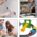 Miniatyrbild 5 av 5: Tre-huvud skruvmejsel verktygssats för elektroniska leksaker, triangulär skruvmejsel verktygssats för leksaksreparation och batteribyte av