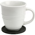 Miniatyrbillede 2 af 5: Drikkeunderlag Sæt med 6 Kopunderlag Måt Sort Rund Silikone Gummikop Underlag Skridsikker til Kaffe Vinglas Flaske