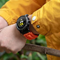 Miniatyrbilde 4 av 4: Kompatibel med Garmin Watch Strap 22mm, Heavy-Duty flettet nylon sportsreimerstatningsbånd passer til Forerunner/Instinct/Fenix/ Descent Orange
