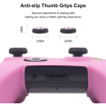 Miniatyrbild 4 av 5: Söt hudskydd för Xbox One / Series X/S Controller Anti-Slip Silikon Grip Skyddande fodral Tillbehör Set Trådlös