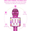 Pikkukuva 2 / 5: Karaokemikrofoni lapsille, langaton Bluetooth-karaokemikrofoni LED-valoilla, kannettava kädessä pidettävä mikrofoni kaiutinlahja