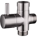 Miniatyrbilde 1 av 5: Solid Messing 3-veis Ventil G1/2\" Hånddusj Dusjkomponenter Universell Tilkobling, Børstet Nikkel DSF007NA set 1