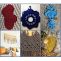 Miniatyrbild 4 av 5: Macramé-snöre, Bomullsrep, för Väggbonader, Växtupphängningar, DIY-hantverk, Heminredning, Presentinslagning 3mmx100m Dark blue