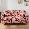 Miniatyrbild 1 av 5: Sofföverdrag, elastiskt sofföverdrag, anti-repig sofföverdrag Sherlock Red 140cm