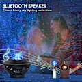 Miniatyrbilde 3 av 5: Stjerneprojektor nattlys 2 i 1 LED Nebula Cloud/Roterbar Ocean Wave Projektor med fjernkontroll og Bluetooth-høyttaler